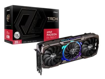 ASRock Radeon RX 7900 XT Taichi 20GB OC RX7900XT TC 20GO RX7900XT/20GB(GDDR6)