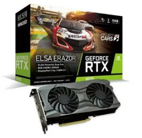 ELSA GeForce RTX 3070 ERAZOR (GD3070-8GEREZ) RTX3070/8GB(GDDR6)/PCI-E