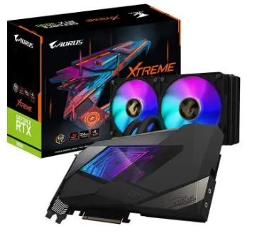 GIGABYTE AORUS GeForce RTX 3090 Ti XTREME WATERFORCE 24G（GV-N309TAORUSX W-24GD）RTX3090Ti/24GB(GDDR6X)