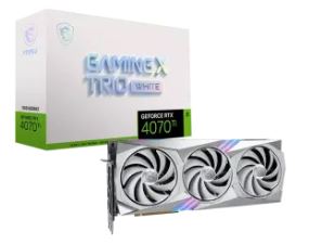 MSI GeForce RTX 4070 Ti GAMING X TRIO WHITE 12G RTX4070Ti/GDDR6X