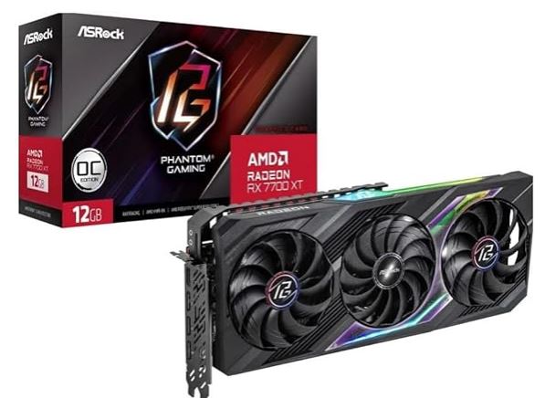 ASRock Radeon RX 7700 XT Phantom Gaming 12GB OC RX7700XT/12GB(GDDR6)