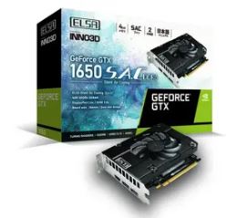 ELSA GeForce GTX 1650 S.A.C DDR6（GD1650-4GERSD6） GTX1650/4GB(GDDR6)/PCI-E