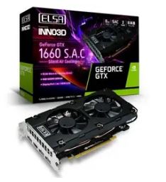 ELSA GeForce GTX 1660 S.A.C（GD1660-6GERS) GTX1660/6GB(GDDR5)/PCI-E