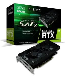 ELSA GeForce RTX 2060 S.A.C V2(GD2060-6GERS2) RTX2060/6GB(GDDR6)/PCI-E