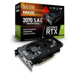 ELSA GeForce RTX 2070 S.A.C（GD2070-8GERS) RTX2070/8GB(GDDR6)/PCI-E