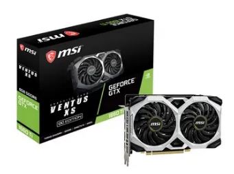 MSI GEForce GTX 1660 TI VENTUS XS 6G OC GTX1660Ti/6GB(GDDR6)/PCI-E