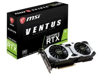 MSI GeForce RTX 2080 TI VENTUS 11G OC RTX2080Ti/11GB(GDDR6)/PCI-E