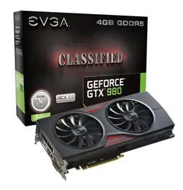 EVGA GTX 980 Classified ACX 2.0(04G-P4-2988-KR) GTX980/4GB(GDDR5)/PCI-E