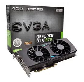 EVGA GeForce GTX 970 SSC GAMING ACX 2.0+(04G-P4-3975-KR) GTX970/4GB(3.5G+0.5G)/PCI-E