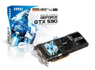 MSI N590GTX-P3D3GD5 GeForce GTX590 3072MB(GDDR5)