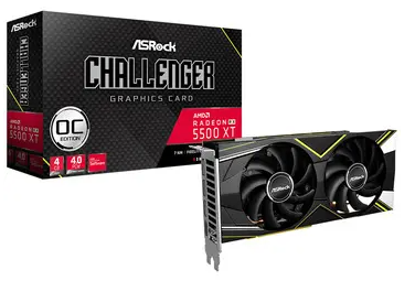 ASRock RX 5500 XT Challenger D 4G OC RX5500XT/4GB(GDDR6)/PCI-E