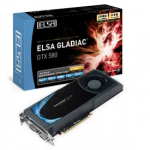 ELSA GLADIAC GTX 580 1.5GB(GD580-15GERX) GTX580/1.5GB(GDDR…の画像