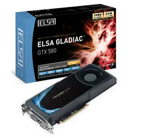 ELSA GLADIAC GTX 580 1.5GB(GD580-15GERX) GTX580/1.5GB(GDDR5)/PCI-E