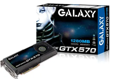 GALAXY(GALAX) GF PGTX570/1280D5 GeForce GTX570 1280MB(GDDR5)/PCI-E