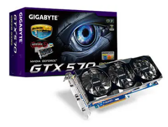 GIGABYTE GV-N570OC-13I GeForce GTX570 1280MB(GDDR5)