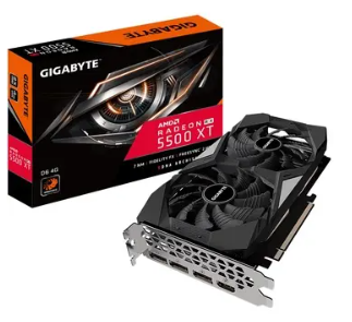 GIGABYTE Radeon RX 5500 XT D6 4G(GV-R55XTD6-4GD) RX5500XT/4GB(GDDR6)/PCI-E