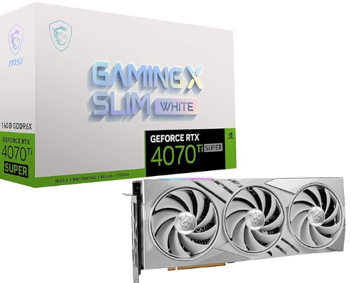 MSI GeForce RTX 4070 Ti SUPER 16G GAMING X SLIM WHITE RTX4070TiSuper/16GB