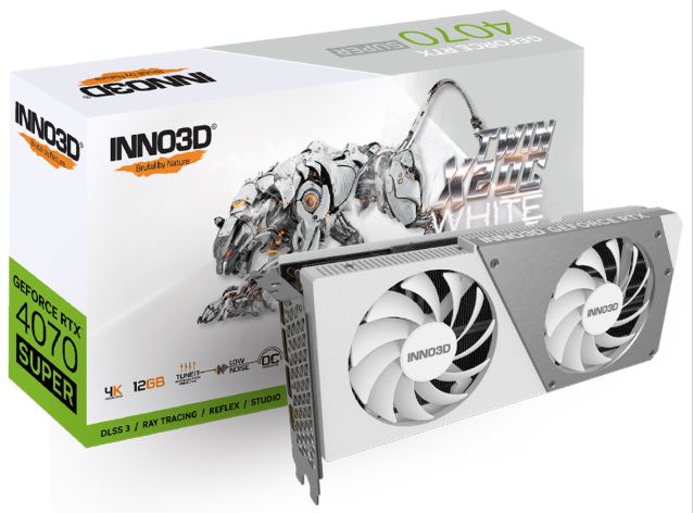 GeForce RTX 4070 SUPER TWIN X2 OC WHITE N407S2-126XX-186162W