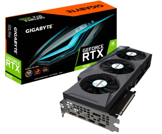 【RTX3090】GeForce RTX 3090 GV-N3090EAGLE OC-24GD