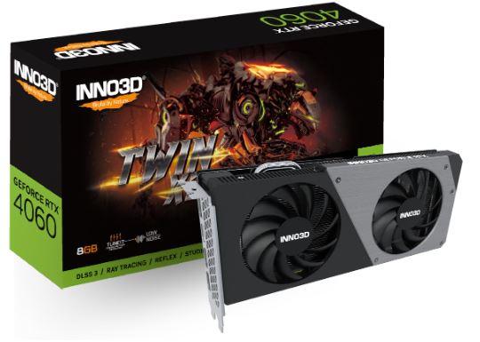 【RTX4060】GeForce RTX 4060 TWIN X2 OC N40602-08D6X-173051N