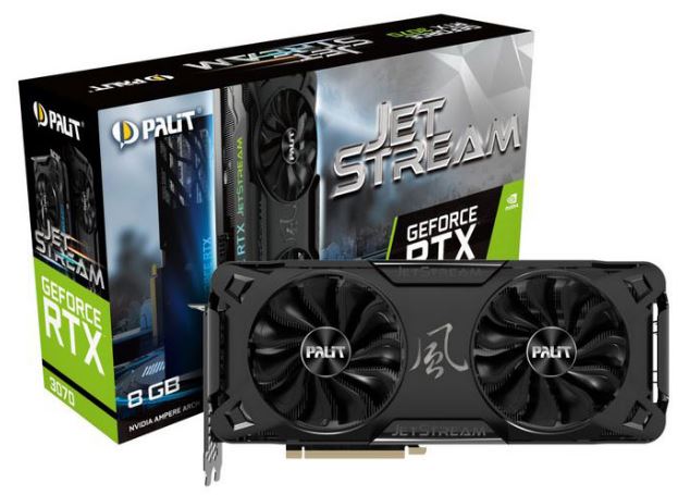 【RTX3070】GeForce RTX3070 JetStream 8GB NE63070019P2-1040J