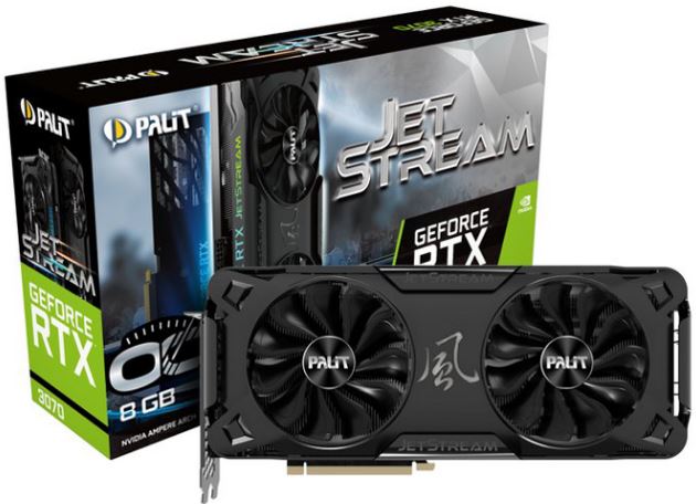 【RTX3070】GeForce RTX3070 JetStream OC 8GB NE63070T19P2-1040J