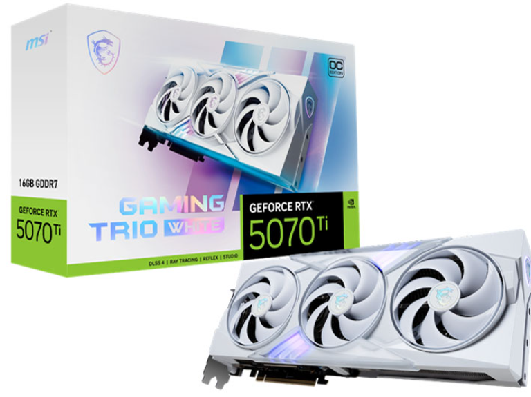 【RTX5070 Ti】GeForce RTX 5070 Ti 16G GAMING TRIO OC WHITE