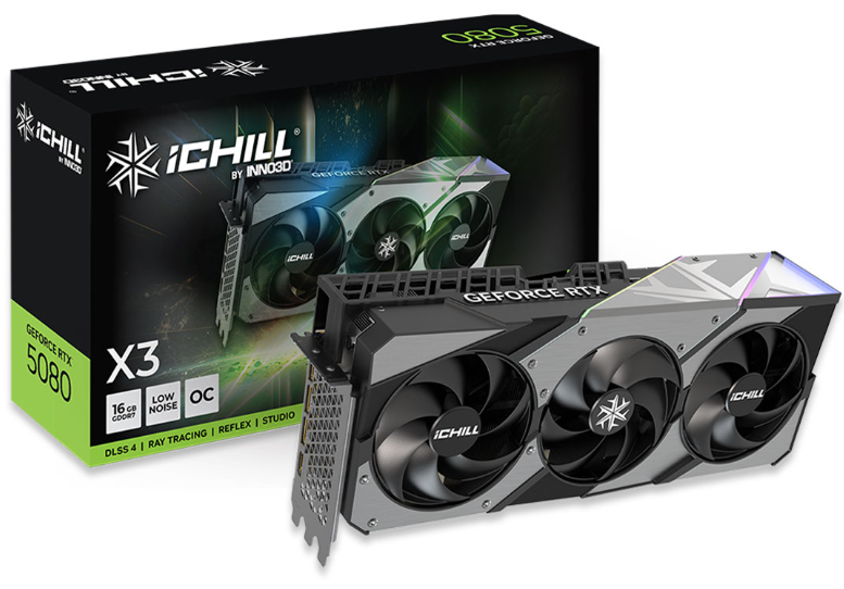 【RTX5080】GeForce RTX 5080 iCHILL X3 GD5080-16GERI3