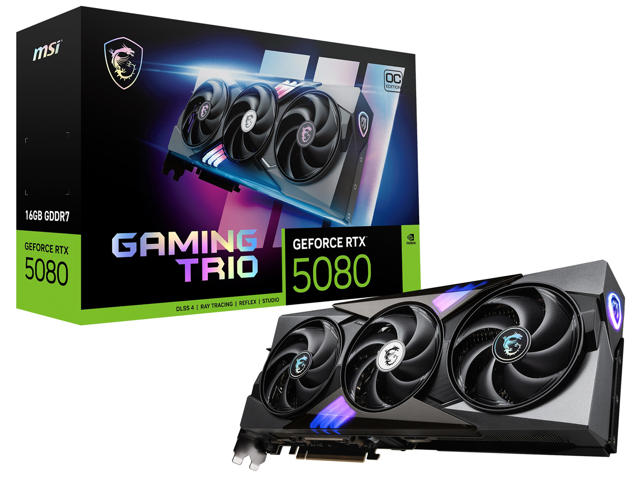 【RTX5080】GeForce RTX 5080 16G GAMING TRIO OC