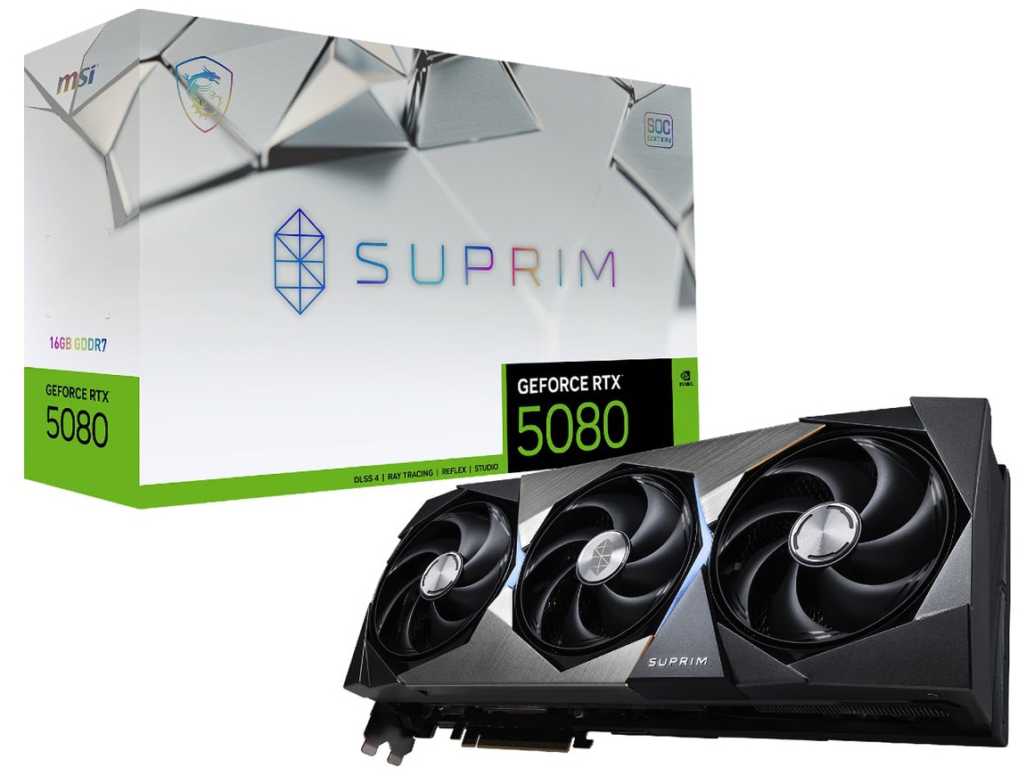 【RTX5080】GeForce RTX 5080 16G SUPRIM SOC
