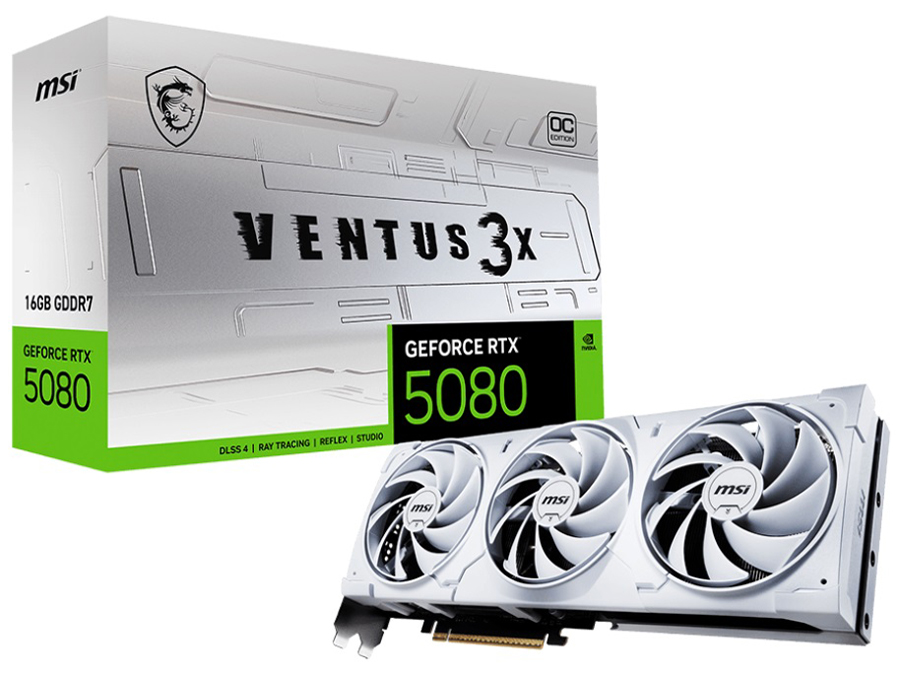 【RTX5080】GeForce RTX 5080 16G VENTUS 3X OC WHITE