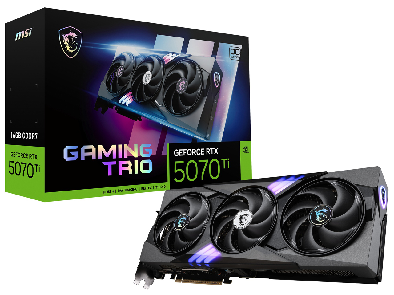 【RTX5070 Ti】GeForce RTX 5070 Ti 16G GAMING TRIO OC PLUS