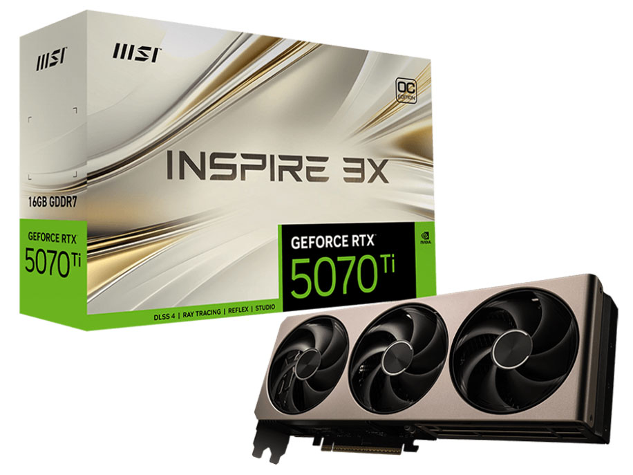 【RTX5070 Ti】GeForce RTX 5070 Ti 16G INSPIRE 3X OC