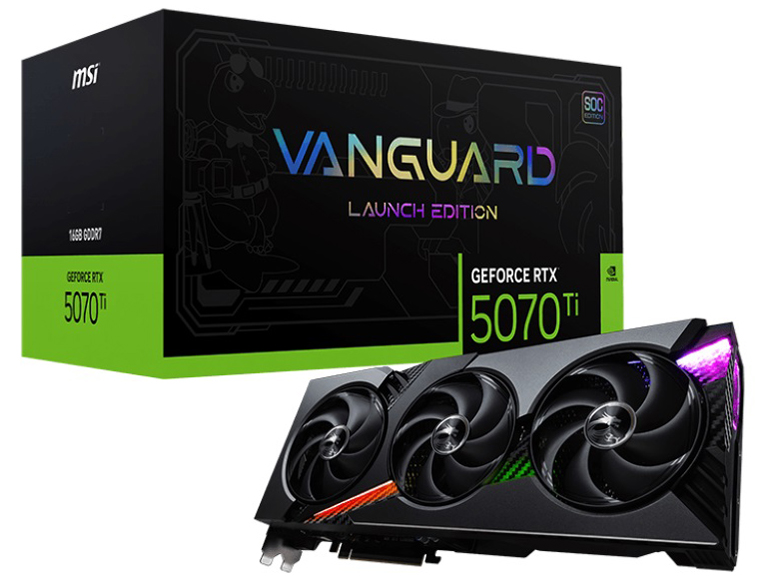 【RTX5070 Ti】GeForce RTX 5070 Ti 16G VANGUARD SOC LAUNCH EDITION
