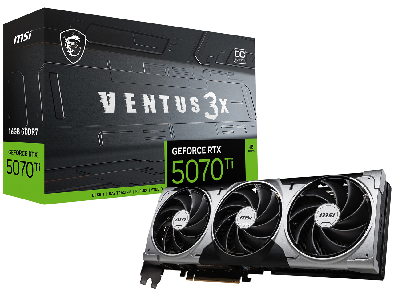 【RTX5070 Ti】GeForce RTX 5070 Ti 16G VENTUS 3X OC