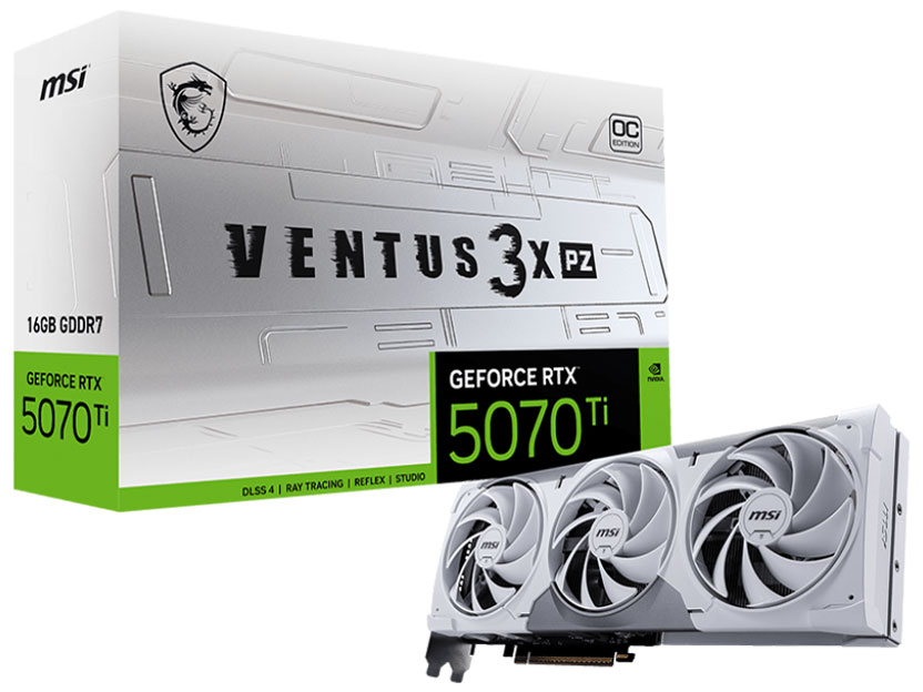 【RTX5070 Ti】GeForce RTX 5070 Ti 16G VENTUS 3X PZ OC