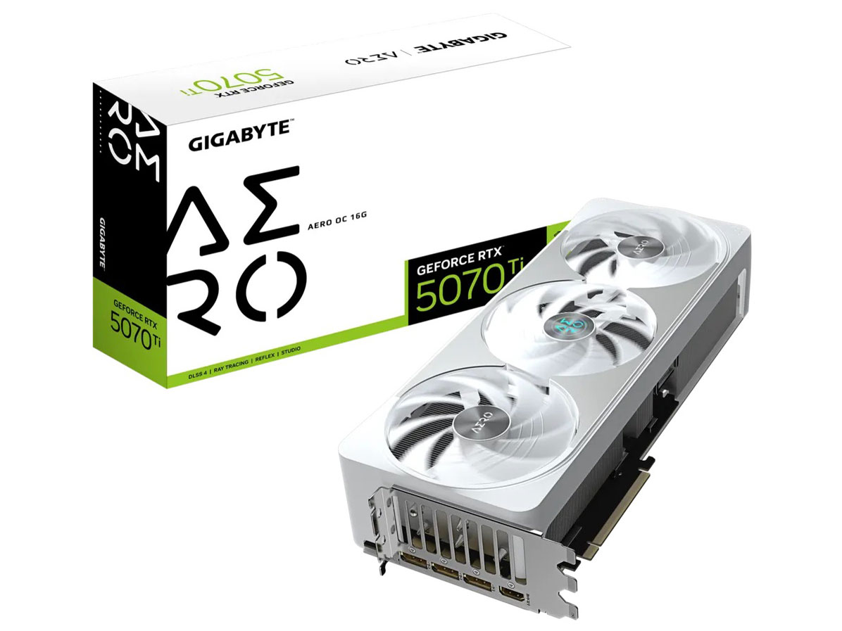 【RTX5070 Ti】GeForce RTX5070Ti GV-N507TAERO OC-16GD