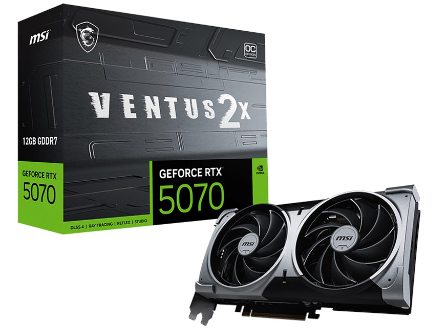 【RTX5070】GeForce RTX 5070 12G VENTUS 2X OC/NV