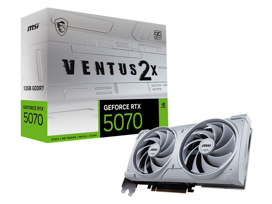 【RTX5070】GeForce RTX 5070 12G VENTUS 2X OC WHITE