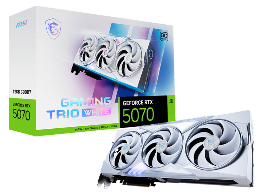 【RTX5070】GeForce RTX5070 12G GAMING TRIO OC WHITE